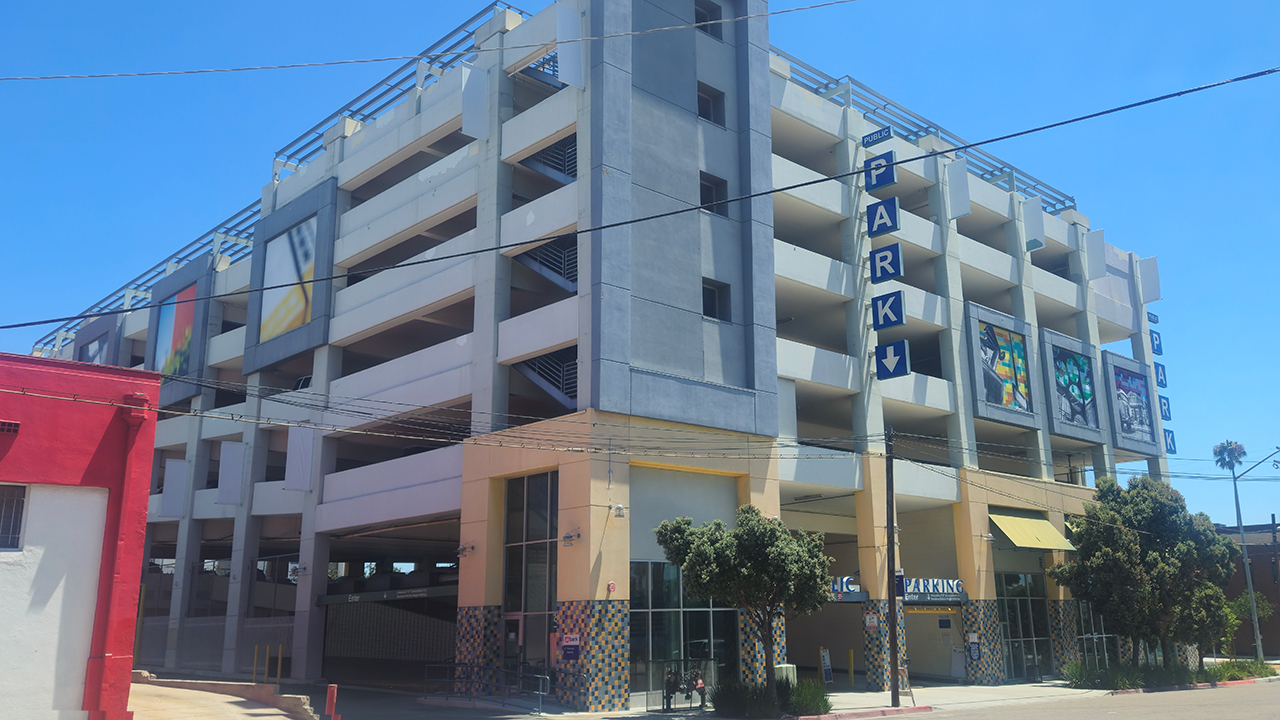 parking garage in north park san diego